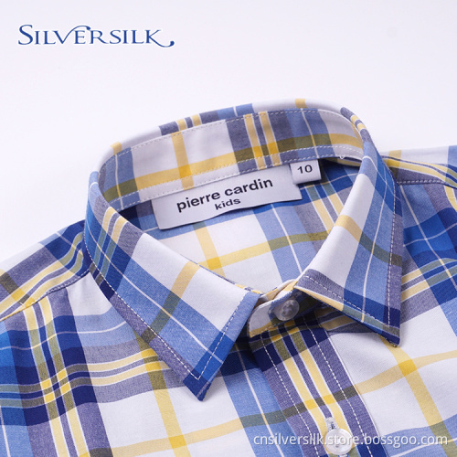 Dubai Check Student Full Sleeve Custom Boys Shirts
